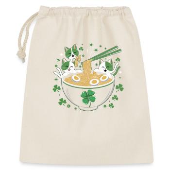 Fête Ramen pour chats avec Lucky Clover - Sac cadeau 40 x 50 cm - nature - Devant