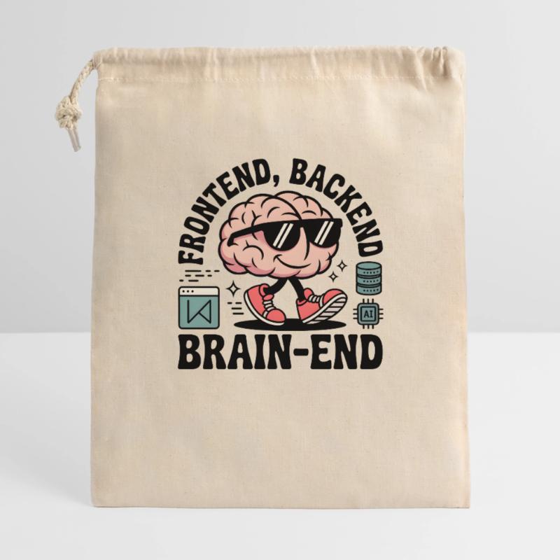 Frontend, Backend, Brain-End | Developer Gift Bag 40 x 50 cm