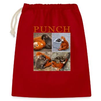 Team Monkey Punch - Gift Bag 40 x 50 cm - red - Front