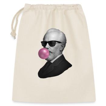 Retro Gentleman with Bubblegum - Gift Bag 40 x 50 cm - nature - Front