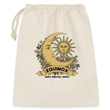 Equinox Renew Rebalance Rebirth Ostara Blessings - Geschenkbeutel aus Baumwolle (40 x 50 cm) - Natur - Vorne