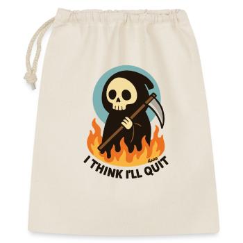 La Faucheuse en flammes Quitter le texte - Sac cadeau 40 x 50 cm - nature - Devant