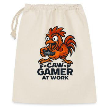 F-Caw-F Gamer At Work Gaming Rooster Humor Funny - Gift Bag 40 x 50 cm - nature - Front