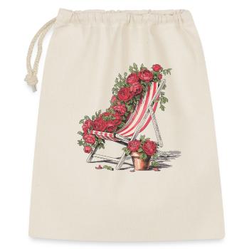Chaise longue vintage avec une chemise fleurie - Sac cadeau 40 x 50 cm - nature - Devant