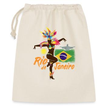 Rio de Janeiro Brasilien Vintage Samba Tänzerin - Geschenkbeutel aus Baumwolle (40 x 50 cm) - Natur - Vorne