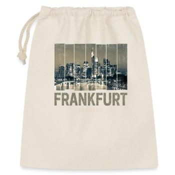 Frankfurt Deutschland Skyline Fine Art Souvenir - Geschenkbeutel aus Baumwolle (40 x 50 cm) - Natur - Vorne