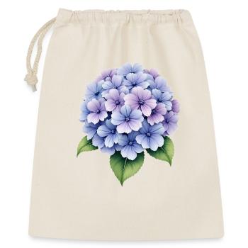 Hortensie Blume - Geschenkbeutel aus Baumwolle (40 x 50 cm) - Natur - Vorne