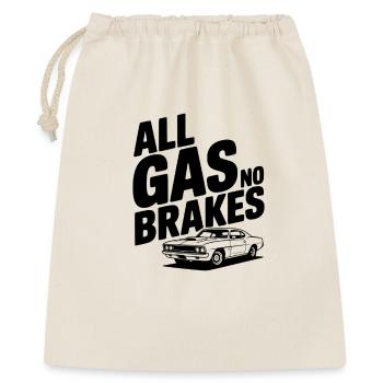 All Gas No Brakes - Gift Bag 40 x 50 cm - nature - Front