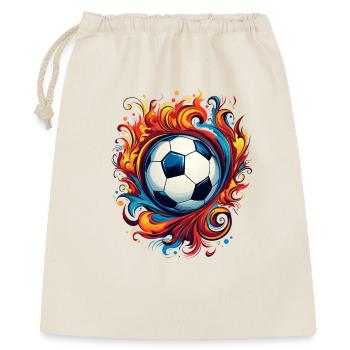 Foot Football Ballon Joueur Supporter équipe sport - Sac cadeau 40 x 50 cm - nature - Devant