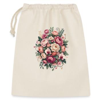 Décor floral - Sac cadeau 40 x 50 cm - nature - Devant