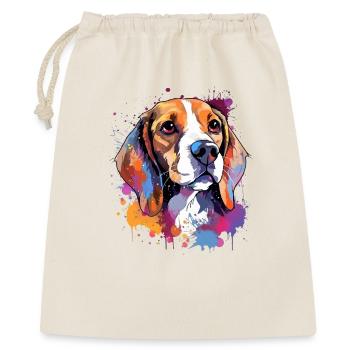Vibrant Beagle Splash Portrait - Gift Bag 40 x 50 cm - nature - Front