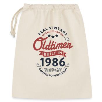 Vintage 1986 Classic Car 40th Birthday - Gift Bag 40 x 50 cm - nature - Front