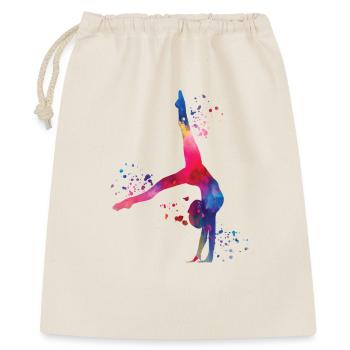 Gymnast with clubs rhythmic gymnastics - Gift Bag 40 x 50 cm - nature - Front