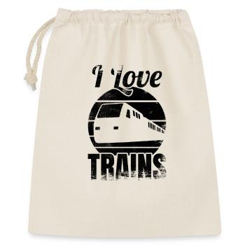 Railway lovers - Gift Bag 40 x 50 cm - nature - Front