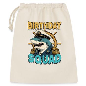 Capitaine des Sharks de la croisière d’été de la plage de l’équipe d’anniversaire - Sac cadeau 40 x 50 cm - nature - Devant