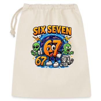 Six Seven 67 Italian Brainrot Nerd Humour Drôle - Sac cadeau 40 x 50 cm - nature - Devant