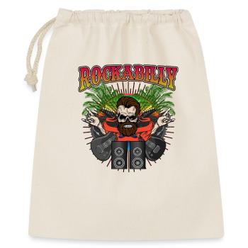 Rockabilly Skull Guitar Musician Retro Rock Art - Geschenkbeutel aus Baumwolle (40 x 50 cm) - Natur - Vorne