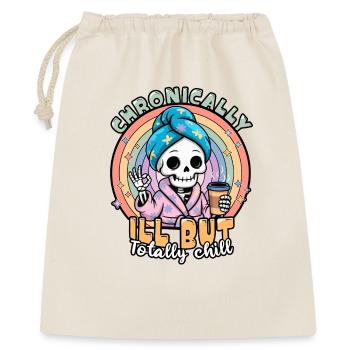 Fibromyalgia Awareness Chronically Ill Skeleton - Gift Bag 40 x 50 cm - nature - Front