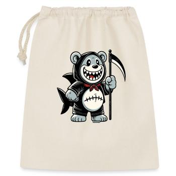 Grinning Bear with Scythe - Gift Bag 40 x 50 cm - nature - Front