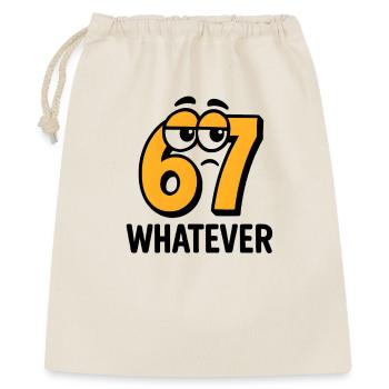 Six Seven Whatever Italian Brainrot Humor Meme  - Geschenkbeutel aus Baumwolle (40 x 50 cm) - Natur - Vorne