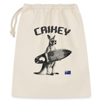 Crickey Kangaroo Australie Surf - Sac cadeau 40 x 50 cm - nature - Devant