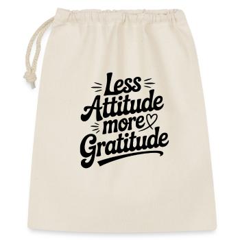 Less Attitude More Gratitude - Gift Bag 40 x 50 cm - nature - Front