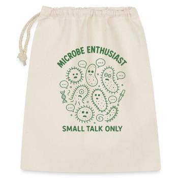 Microbe Talk Only | Microbiology Humor - Gift Bag 40 x 50 cm - nature - Front