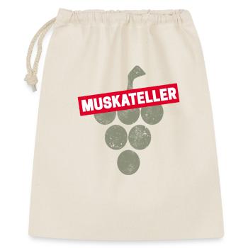 Muskateller Rebe Vintage Weintrinker Souvenir - Geschenkbeutel aus Baumwolle (40 x 50 cm) - Natur - Vorne