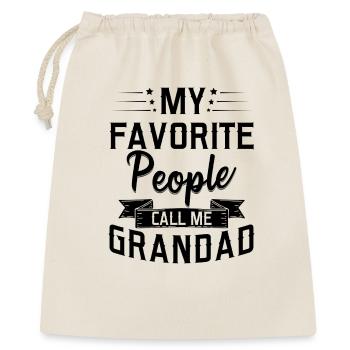 Retired Favorite People Call Me Grandad Retired - Gift Bag 40 x 50 cm - nature - Front