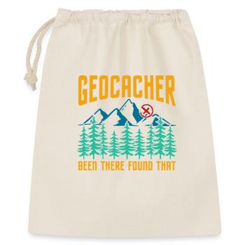 Geocacher Been There Found That Mountain Graphic - Geschenkbeutel aus Baumwolle (40 x 50 cm) - Natur - Vorne