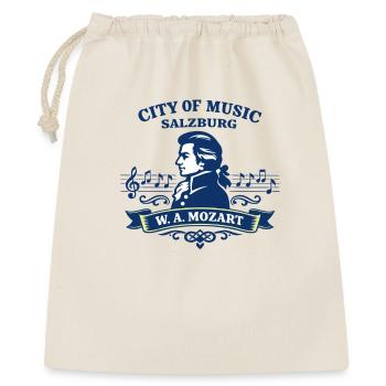 Salzburg Mozart City of Music Austria - Geschenkbeutel aus Baumwolle (40 x 50 cm) - Natur - Vorne