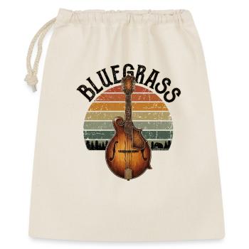 Retro Vintage Bluegrass Mandolin Bluegrass Music - Gift Bag 40 x 50 cm - nature - Front