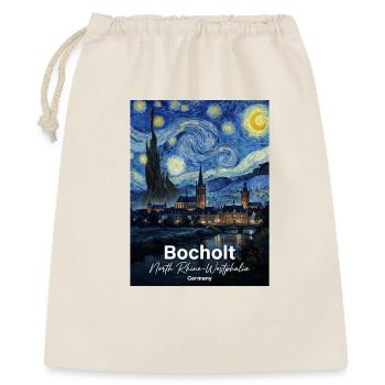 Bocholt Germany Sternennacht - Geschenkbeutel aus Baumwolle (40 x 50 cm) - Natur - Vorne