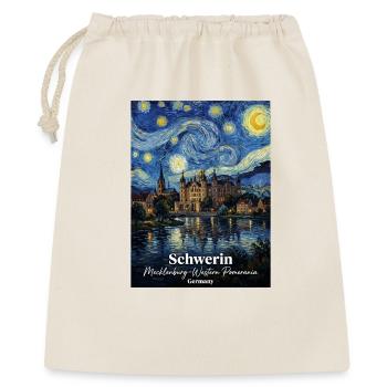 Schwerin Germany Sternennacht - Geschenkbeutel aus Baumwolle (40 x 50 cm) - Natur - Vorne