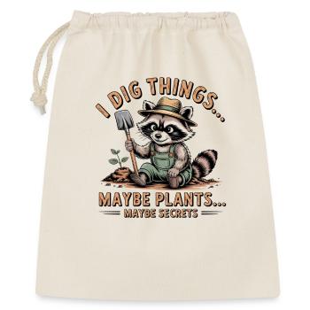 Secrets des plantes jardinières de ratons laveurs - Sac cadeau 40 x 50 cm - nature - Devant