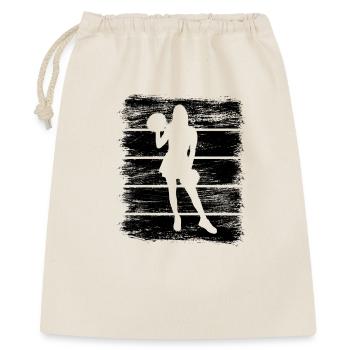 Cheerleader Mädchen - Geschenkbeutel aus Baumwolle (40 x 50 cm) - Natur - Vorne
