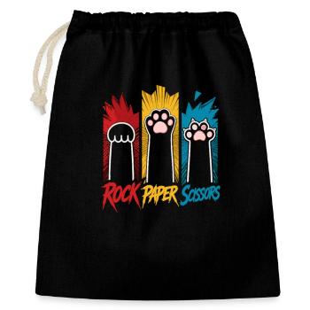 Cat's Paws Rock Paper Scissors Trio - Gift Bag 40 x 50 cm - black - Front