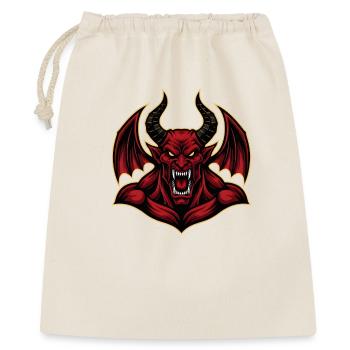 Devil Demon Mask Death Fantasy Satan Halloween - Gift Bag 40 x 50 cm - nature - Front