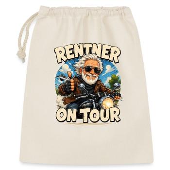 Retraités en tournée – Charme moto - Sac cadeau 40 x 50 cm - nature - Devant