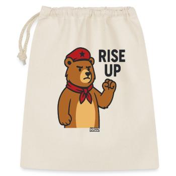 Bear Hero Rally Tee - Geschenkbeutel aus Baumwolle (40 x 50 cm) - Natur - Vorne