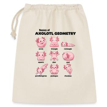 Axolotl Geometry Basics Funnier - Gift Bag 40 x 50 cm - nature - Front