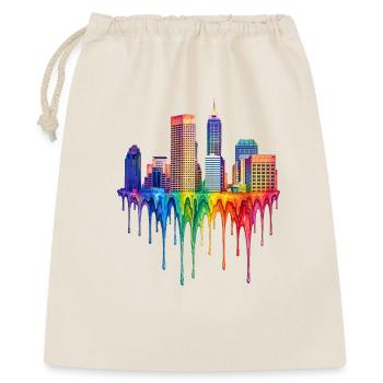 Indianapolis Indiana Dripping Paint - Gift Bag 40 x 50 cm - nature - Front