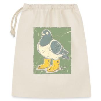 Dove with yellow boots - Gift Bag 40 x 50 cm - nature - Front