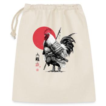 Samurai Rooster in Armor Under Red Sun - Gift Bag 40 x 50 cm - nature - Front