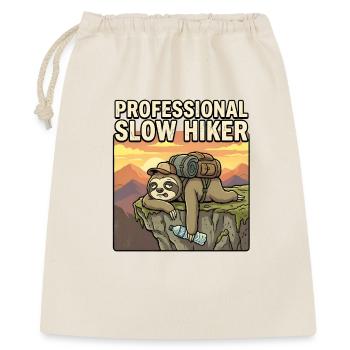 Professioneller langsamer Wanderer - Geschenkbeutel aus Baumwolle (40 x 50 cm) - Natur - Vorne