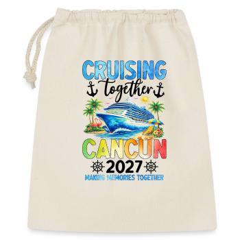 Cruising Together Cancun 2027 - Geschenkbeutel aus Baumwolle (40 x 50 cm) - Natur - Vorne
