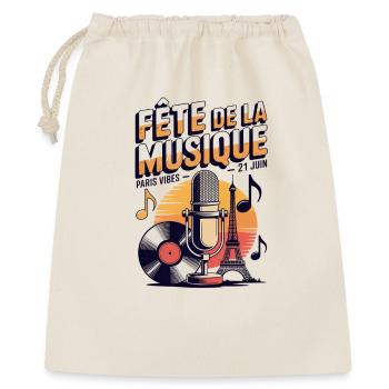 Fête de la Musique Paris Retro Music Festival - Sac cadeau 40 x 50 cm - nature - Devant