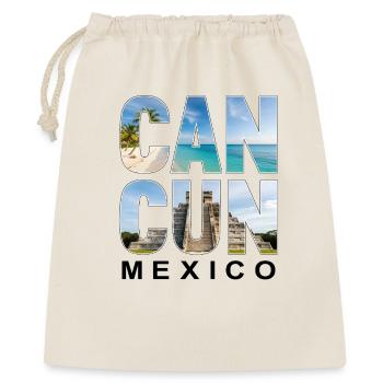 Cancun Mexico - Geschenkbeutel aus Baumwolle (40 x 50 cm) - Natur - Vorne