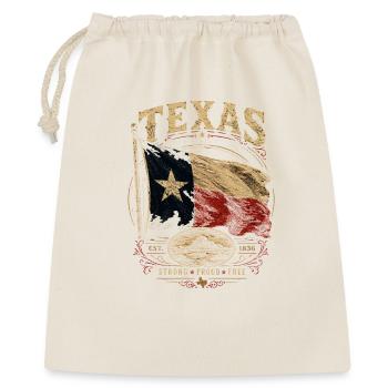 Texas Flag Pride: Stark & Free - Gift Bag 40 x 50 cm - nature - Front