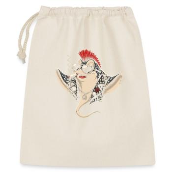Punk-Rochen mit Mohawk Sonnenbrille - Geschenkbeutel aus Baumwolle (40 x 50 cm) - Natur - Vorne